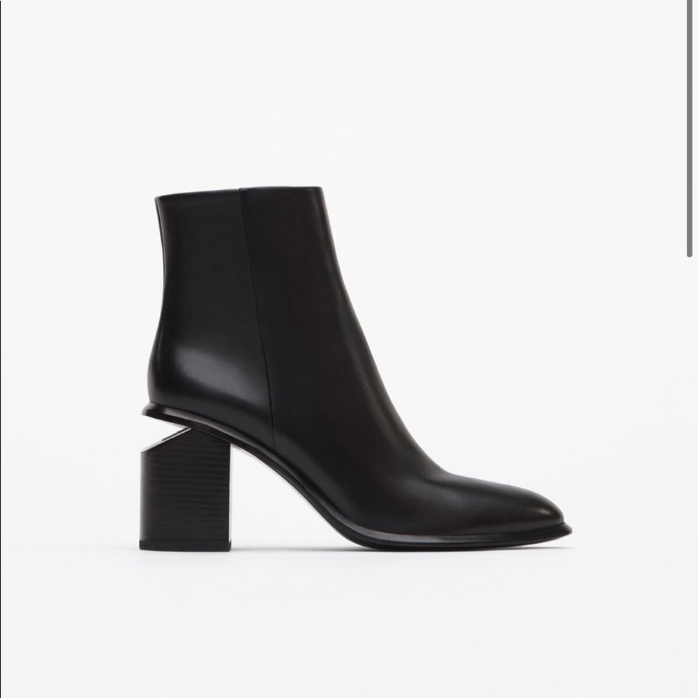 Alexander Wang Anna Mid Heel Booties Black